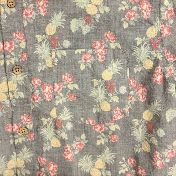 Marine Layer Floral Short Sleeve Shirt - Size M - Picture 6 of 7
